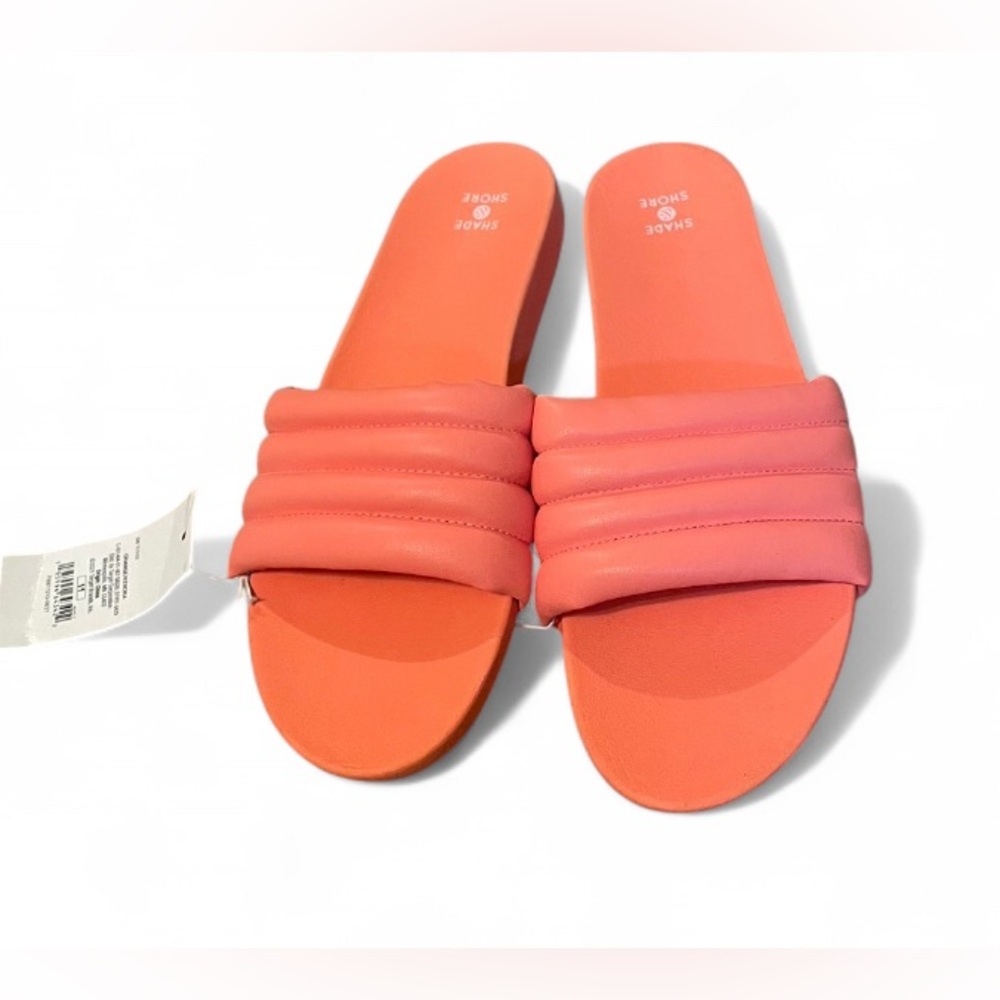 Shade and Shore Orange Kendra Slides Sizes 9 / 11 / 12
Beach Pool Summer Lounge - Picture 1 of 7